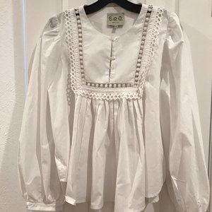 Sea New York White Blouse Size 10